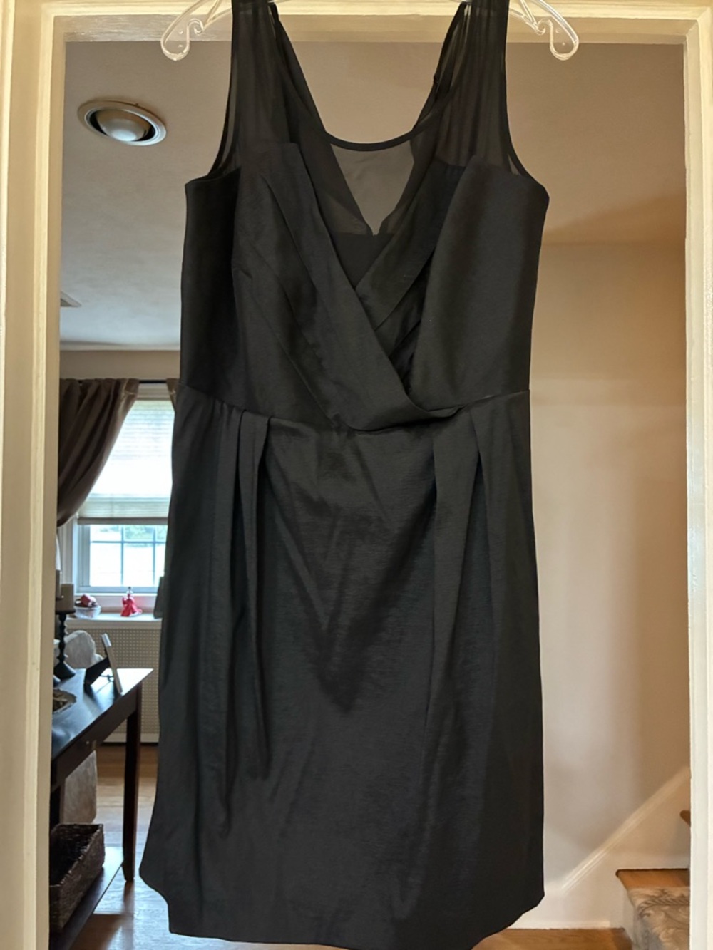 Calvin Klein Black Sleeveless V-Neck Midi Dress